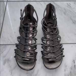 Cole Haan metallic gladiator sandal - size 8
